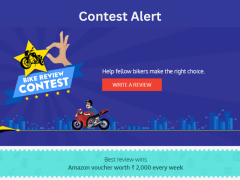 Bikewale Review Contest Update – Win Amazon Voucher Worth ₹2,000 Every Week