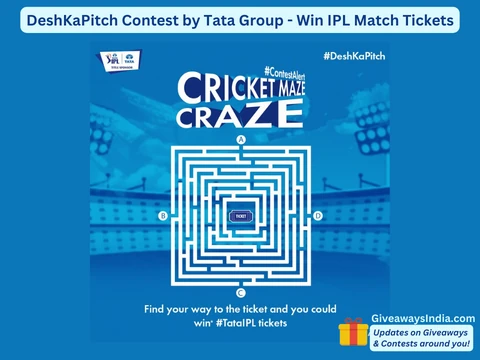 DeshKaPitch Contest by Tata Group – Win IPL Match Tickets