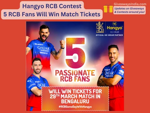 Hangyo RCB Contest: 5 RCB Fans Will Win Match Tickets