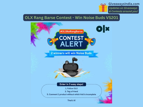 OLX Rang Barse Contest – Win Noise Buds VS201