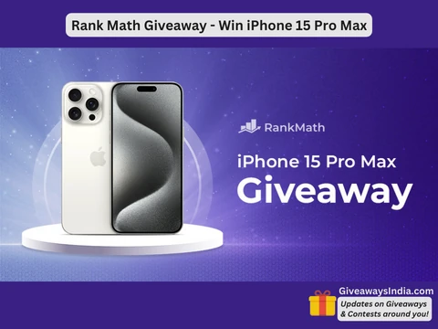 Rank Math Giveaway – Win iPhone 15 Pro Max