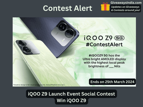 iQOO Z9 Launch Event Social Contest